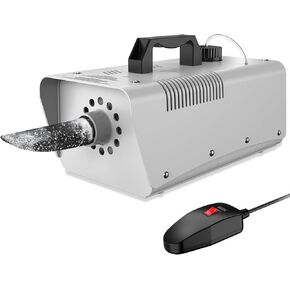 آلة الثلج، آلة ندفة الثلج بقدرة 650 وات، صانعة الثلج الاصطناعية مع وحدة تحكم سلكية للتصوير الفوتوغرافي في الأماكن المغلقة والخارجية وحفلات عيد الميلاد (رمادي) in Kuwait