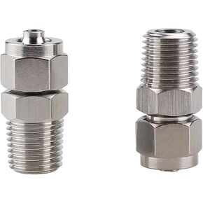 304SS الفولاذ المقاوم للصدأ أنبوب مشترك هوائي مشترك القصبة الهوائية خرطوم وصلة تشديد سريعة 1/8 ''1/4'' 3/8 ''1/2'' خيط خارجي (PC12-01) in Kuwait