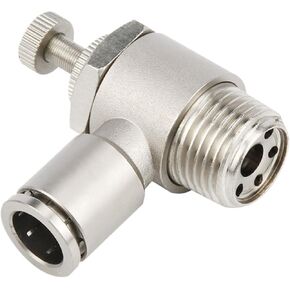 SL النحاس المطلي بالنيكل هوائي اقتران سريع 1/8 "1/4" 3/8 "1/2" M5 موضوع خارجي صمام التحكم في سرعة الهواء صمام تسريع (SL12-04) in Kuwait