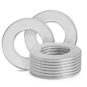 1 "غسالات مسطحة من الفولاذ المقاوم للصدأ - 2" القطر الخارجي، 304 (18-8) غسالات معدنية من الفولاذ المقاوم للصدأ للبراغي، عبوة من 10 قطع in Kuwait