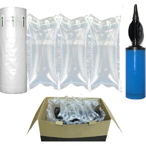 وسائد هوائية للشحن - عدد 500 بطانة سميكة بحشوة فارغة مع مضخة، مواد تغليف قابلة للنفخ مقاس 3.54 بوصة × 7.87 بوصة in Kuwait