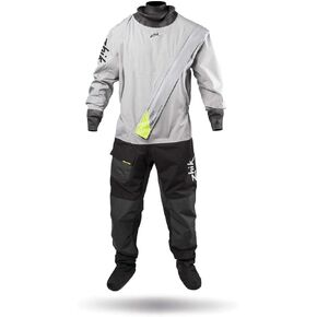 بدلة Zhik للرجال بسحاب أمامي - بدلة جافة - بلاتينيوم - خفيفة الوزن قابلة للتنفس 3 طبقات بدلة جافة مقاومة للماء ومضادة للرذاذ مقاس رجالي - XL in Kuwait