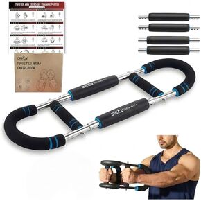 DEFY Adjustable Arm Twister Trainer (30-110 Lbs) with 4 Steel Springs & 3 Resistance Levels – Portable Chest Expander for Biceps, Shoulders, and Upper Body Fitness in Kuwait