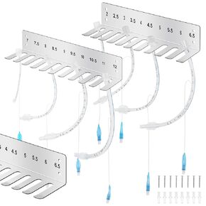 2Pack Endotracheal Tube Holder 304 Stainless Steel Rack Wall Hanging Frame Endotracheal Tube Holders Intubation Hanger for Veterinary Equipment Supplies（2.0-12） in Kuwait