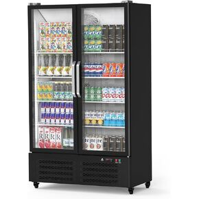 ثلاجة عرض تجارية، مبرد مشروبات سعة 25.3 قدمًا مكعبًا مع باب زجاجي، وإضاءة LED، و8 أرفف، وثلاجة تجارية للمطعم، والبار، والمقهى، ومتجر صغير in Kuwait