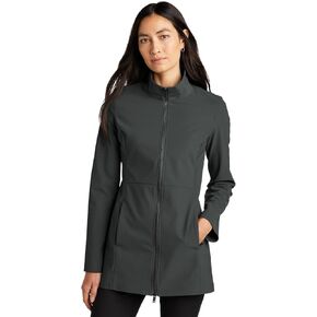 Women's Faille Soft Shell | Business Casual Jacket, Water Resistant, Lightweight, Two Way Zipper in Kuwait
