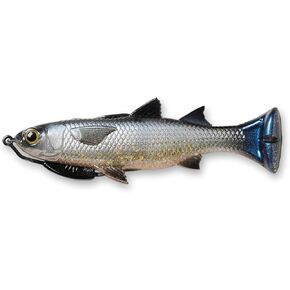 Savage Gear Pulse Tail Mullet Loosebody Fishing Bait, 1 1/3 oz, Silver, Realistic Contours, Colors & Movement, Durable Construction, Heavy-Duty Weighted Fishing Hook, 100% Snag-Free Design in Kuwait