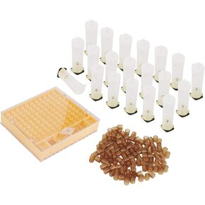 Queen Bee Rearing Plastic Cage Kit for Beekeepers Efficient Cell Cup System for Bee Breeding Suitable for Small Beekeeping Farms 15.5oz in Kuwait