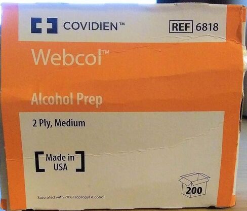 2 علبة كحول تحضير، معقمة، متوسطة، طبقتين in Kuwait