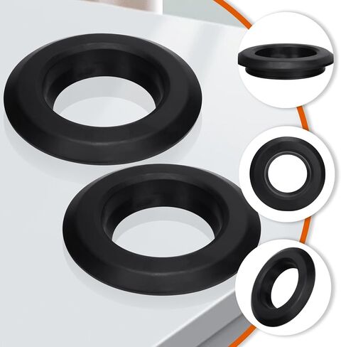 6-Pack 2" Flexible Tank Adapter, Black PVC Bulkhead Fitting, for Attaching 2-inch pipe to Curved Surfaces, Storage Drums, Schedule 50 Pipes, Liquid-Tight Seal in Saudi Arabia