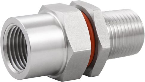 Enoch's Land Stainless Steel Home Brew Kettle Weldless Bulkhead,1/2" MPT X 1/2" FPT Bulkhead Fitting for Beer Wine Home Brewing Kettle in Kuwait