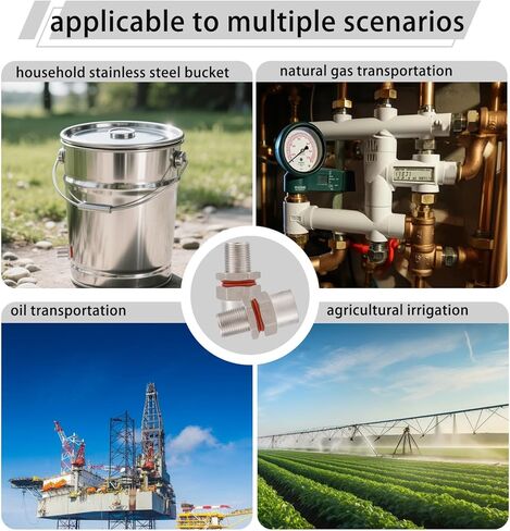 Enoch's Land Stainless Steel Home Brew Kettle Weldless Bulkhead,1/2" MPT X 1/2" FPT Bulkhead Fitting for Beer Wine Home Brewing Kettle in Kuwait