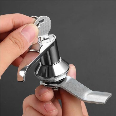 مقبض قفل مع 2 مفاتيح لوحة جبل كام 76 مللي متر سبائك الزنك خزانة باب صندوق البريد توزيع الطاقة خزانة صندوق خزانة لوحة 1 قطعة in Kuwait