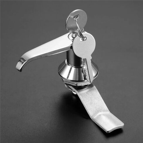 مقبض قفل مع 2 مفاتيح لوحة جبل كام 76 مللي متر سبائك الزنك خزانة باب صندوق البريد توزيع الطاقة خزانة صندوق خزانة لوحة 1 قطعة in Kuwait