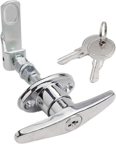 Zinc Alloy T Handle Lock Kit with Keys Camper Attachment for Truck Garage Door Home Improvement Accessories Hardware 1Pcs in Kuwait