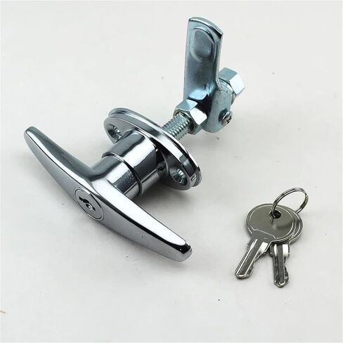Zinc Alloy T Handle Lock Kit with Keys Camper Attachment for Truck Garage Door Home Improvement Accessories Hardware 1Pcs in Kuwait