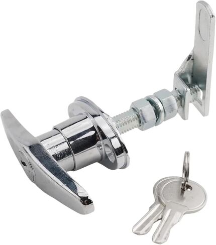 Zinc Alloy T Handle Lock Kit with Keys Camper Attachment for Truck Garage Door Home Improvement Accessories Hardware 1Pcs in Kuwait