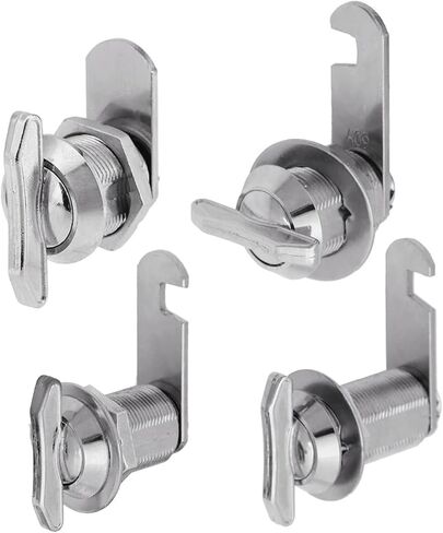 Zinc Alloy Keyless Mailbox Boat Door Cabinet Toolbox Hand Screw Cam Lock 1-5Pcs(25mm 4PCS) in Kuwait