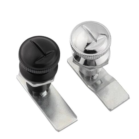 MS803 هيكل خزانة توزيع الطاقة قفل أسطواني صغير مفتاح دائري دوار 1 قطعة (فضي) in Kuwait