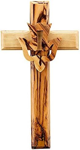 MaMeMi wooden cross olive wood for the wall in gift box. Original from the Holy Land in Kuwait