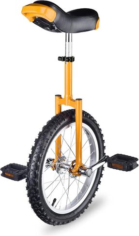 AW 16" Inch Wheel Unicycle Leakproof Butyl Tire Wheel Cycling Outdoor Sports Fitness Exercise Health Yellow in Kuwait
