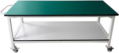 Anti Static ESD Workbench Heavy Duty Industrial Work Table with Adjustable Foot Pads, Steel Frame, Electrostatic Dissipative for Electronics Workshop Laboratory Cleanroom (200 * 100 * 75cm) in Saudi Arabia
