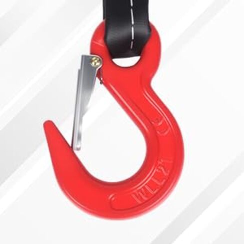 5Ft 6T Chain Sling for Lifting, 13220lbs 4 Legs with Grab Hooks & Adjusters, Polyester Rigging Straps for Engine Hoist & Security Towing in Kuwait