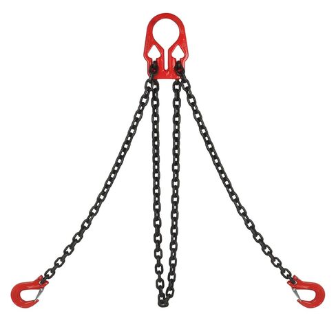 5/16 بوصة × 10 قدم سلاسل رفع مع خطافات ضبط، حبال سلسلة لسلسلة ساق مزدوجة أقصى حمولة 7000 رطل، خطاف سلسلة انتزاع صناعي عالي التحمل للرافعات، سحب الشاحنات in Kuwait