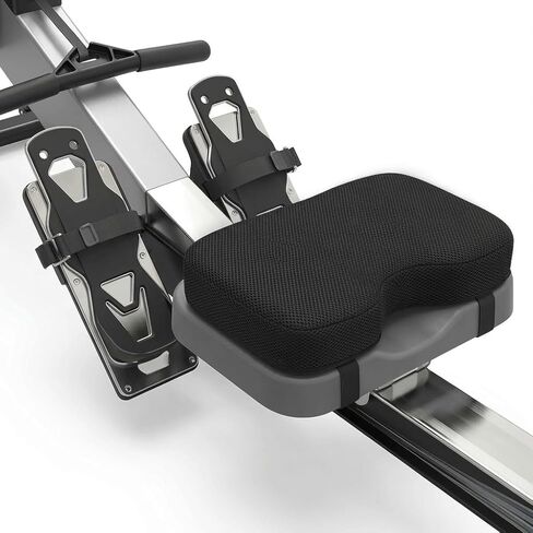 Memory Foam Rowing Machine Seat Cushion - Anti-Slip with Straps - Tailbone Pain Relief Pad Compatible with Concept 2, WaterRower, Hydrow, Peloton Bike in Saudi Arabia