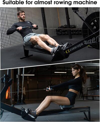 Memory Foam Rowing Machine Seat Cushion - Anti-Slip with Straps - Tailbone Pain Relief Pad Compatible with Concept 2, WaterRower, Hydrow, Peloton Bike in Saudi Arabia