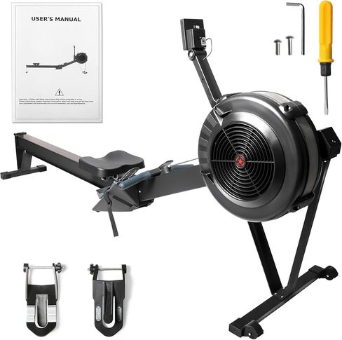 PENSUN Air Rowing Machine for Home Use - Indoor Rowing Machine with Adjustable Air Resistance, Performance Monitor, Tablet Holder, Foldable Rower for Cardio Fitness Workout in Saudi Arabia