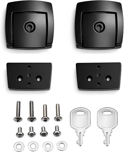 Motorcycle Saddle Bags Tour Pack Pak Latch Spacers Fit for Harley Touring Electra Road Glide Classic Ultra Limited FLHT FLHTC FLHTCU Police FLHTP 1981-2013 (BLACK) in Saudi Arabia