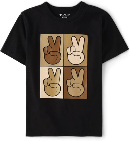 The Children's Place,Baby Girls,and Toddler Everyday Long Sleeve Layering T-Shirts,Black/Fuschia/Black/White 4-Pack,5 Years in Kuwait