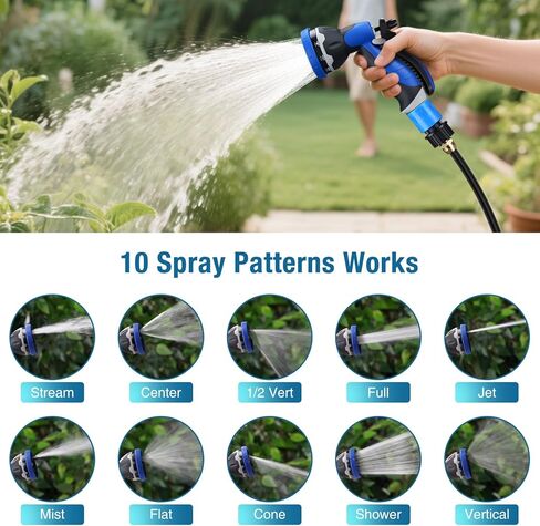 CrestWave 110V AC Washdown Pump Kit, 7GPM 70PSI Wash Down Pump for boat with Spray Nozzle, 5-Chamber Self-Priming Diaphragm Water Pressure Pump with Pressure Switch for Boat, RV, Marine, Yacht in Kuwait