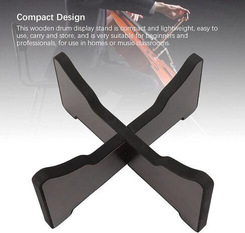 Ethereal Drum Stand, Rosewood Tongue Drum Bracket, Detachable Design Lightweight Display Stand with Sturdy Support, Ideal for Handpan Drums, Adults & Beginners (Medium for 10‑11 Inch ) in Saudi Arabia