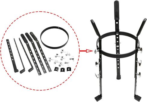 حامل طبل أفريقي معدني ثابت وقاعدة حامل أفريقي لعازف الإيقاع وعشاق الموسيقى قابل للتعديل in Kuwait