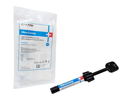 REDLAND Dental MaxComp Light-Cure Nano-Hybrid Composite Resin 4gm Syringe All Shade (A1) in Saudi Arabia