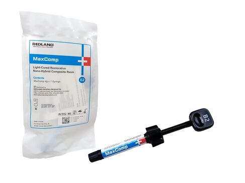REDLAND Dental MaxComp Light-Cure Nano-Hybrid Composite Resin 4gm Syringe All Shade (B2) in Saudi Arabia