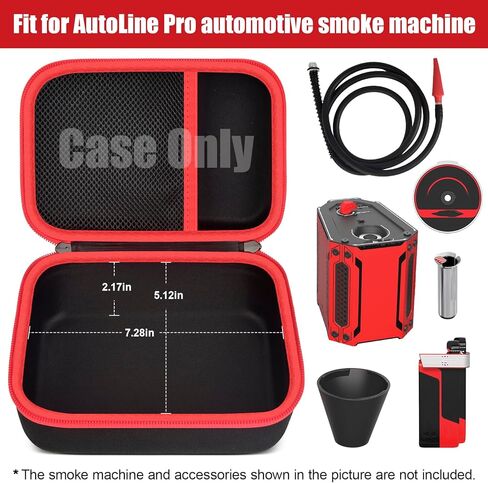 حافظة casmilee لجهاز AutoLine Pro جهاز دخان السيارات EVAP، جهاز اختبار تسرب الفراغ، حقيبة تخزين تحمل محرك ضاغط الهواء، سائل الدخان، مخروطي وغطاء غاز، محول EVAP (صندوق فقط) in Saudi Arabia