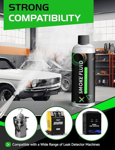 Solary Diagnostic Smoke Fluid - 8oz Liquid Smoke for EVAP Smoke Machine Leak Tester - Exhaust, Vacuum, Fuel, Intake, Fuel Leak Detectors in Kuwait