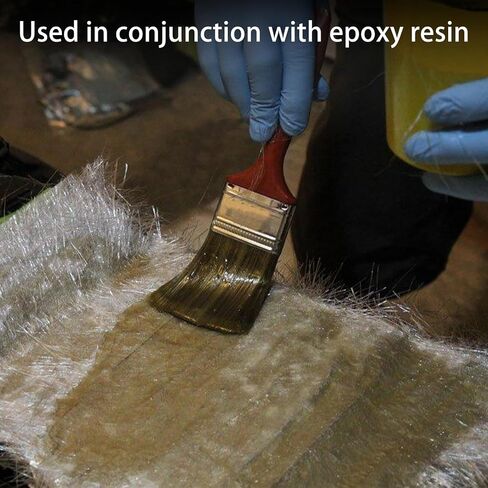 1.5oz Fiberglass Chopped Strand Mat, 10 Yards X 4" Fiberglass Mat, Fiber Glass Mat Roll for Auto Repair, Boat Decks Repair, Structural Reinforcement,Molding (4" X 360", 1.5oz) in Kuwait