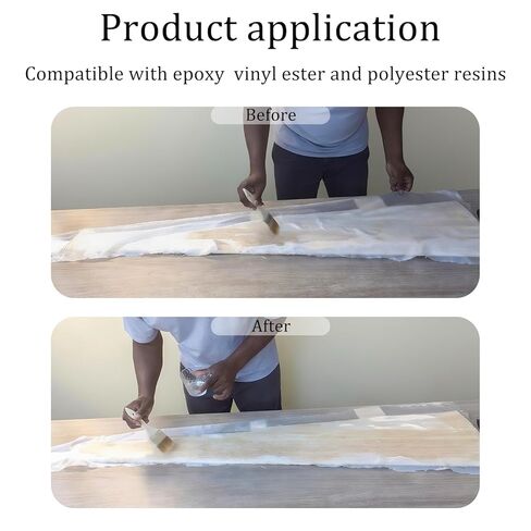 قماش من الألياف الزجاجية، 12 قدمًا × 50 بوصة، 6 أونصة من الزجاج الإلكتروني منسوج عادي 7628 قماش من الألياف الزجاجية الخالية من القلويات للوحة الدوائر والقوارب والسيارات وألواح التزلج على الماء طراز RC لإصلاح in Kuwait