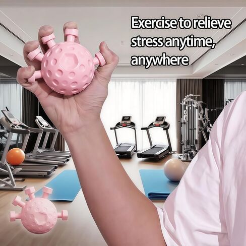 2 Pack Finger Grip Strengthener,Resistance Hand Gripper for Strength Training, Physical Therapy, Forearm Workout & Grip Strength Tester - Pink in Saudi Arabia