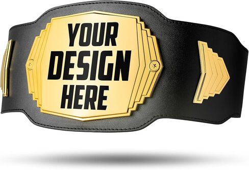 TrophySmack 2lb Design Your Own Custom Championship Trophy Belt - Youth Size Title Belt in Saudi Arabia