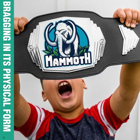 TrophySmack 2lb Design Your Own Custom Championship Trophy Belt - Youth Size Title Belt in Saudi Arabia