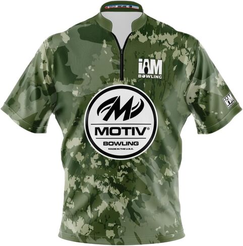 Logo Infusion Dye-Sublimated Bowling Jersey (Sash Collar) - I AM Bowling Fun Design 2053-MT - Motiv - Army CAMO (Large) in Saudi Arabia