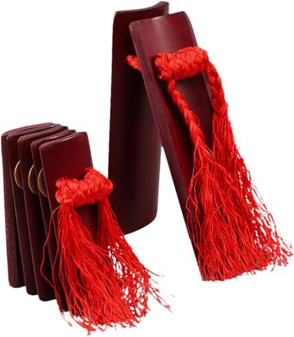 2pcs Beginner's Bamboo Allegro Clapper Set of Chinese Traditional Instruments for Boy Girl in Saudi Arabia
