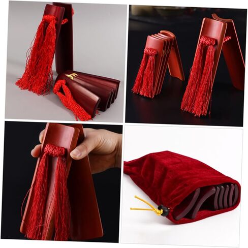 2pcs Beginner's Bamboo Allegro Clapper Set of Chinese Traditional Instruments for Boy Girl in Saudi Arabia