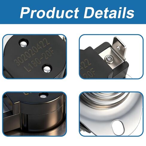 Furnace Limit Switch L180-20F Auto Reset Compatible with Carrier HVAC System Replaces #: 338096-701 in Kuwait