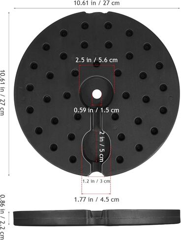 Lamp Base Weight Block, 10. 6 Inch Floor Lamp Loader Round Light Base Weight for Home Desk Lighting in Saudi Arabia